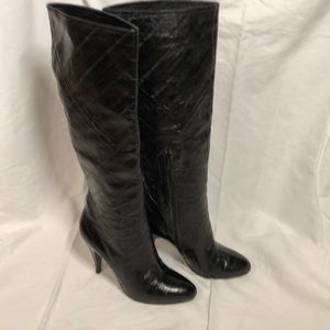 Vintage Brian Atwood Eelskin Boots Size 38.5